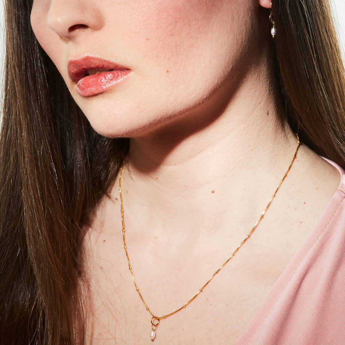 Petite Rice Pearl Necklace