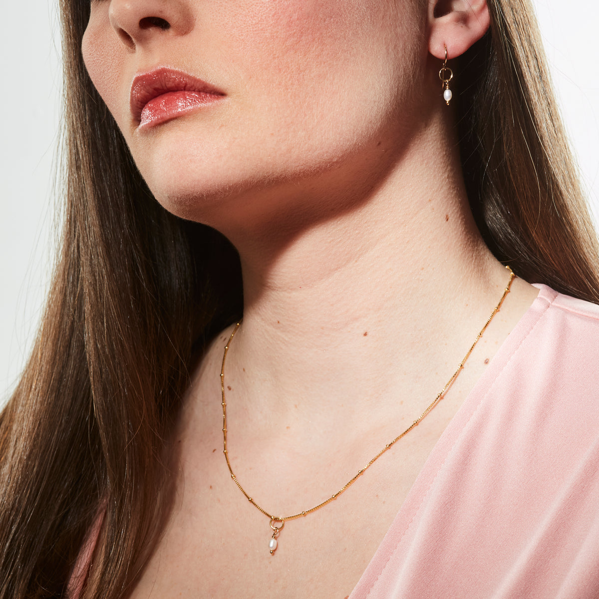 Petite Rice Pearl Necklace