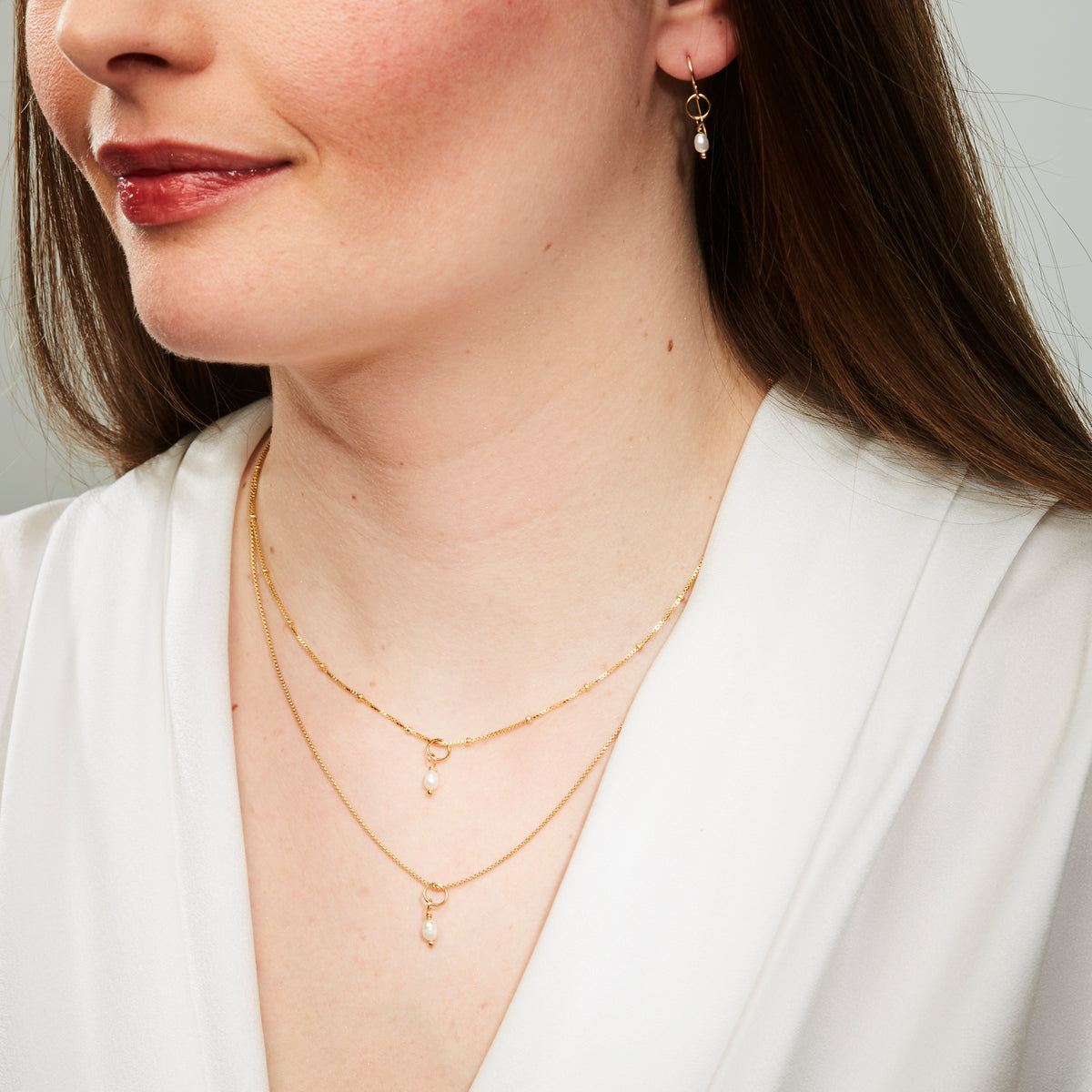 Petite Rice Pearl Necklace