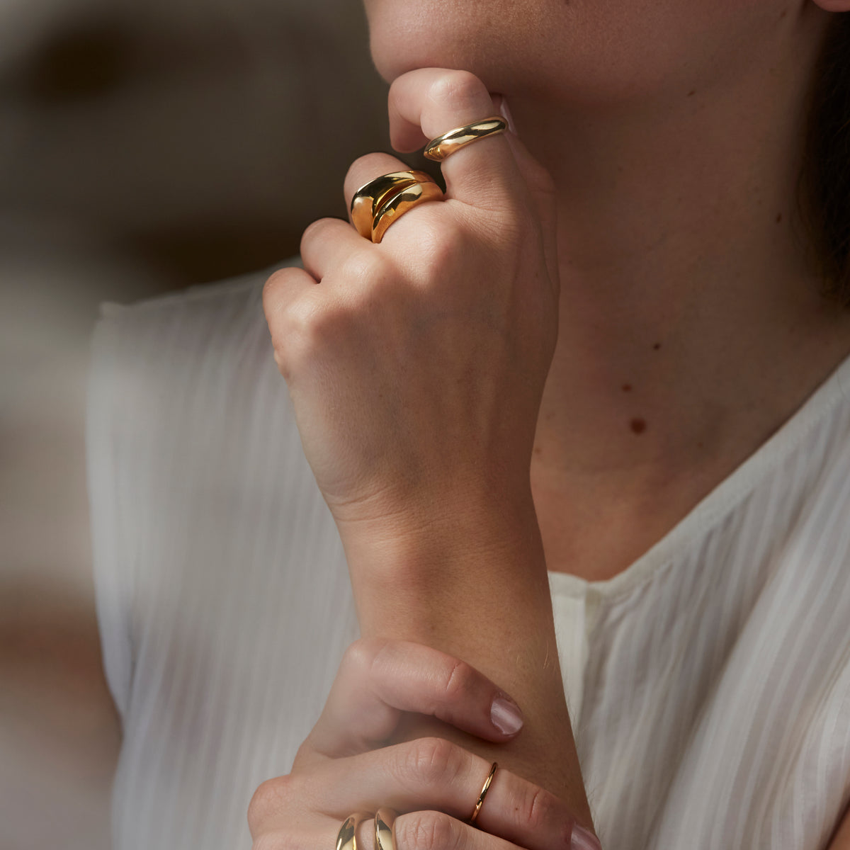 Bronze Peaked Bulbas Ring