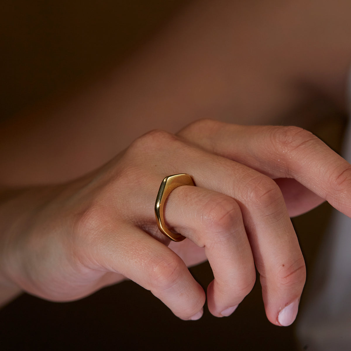 Bronze Geometric Stack