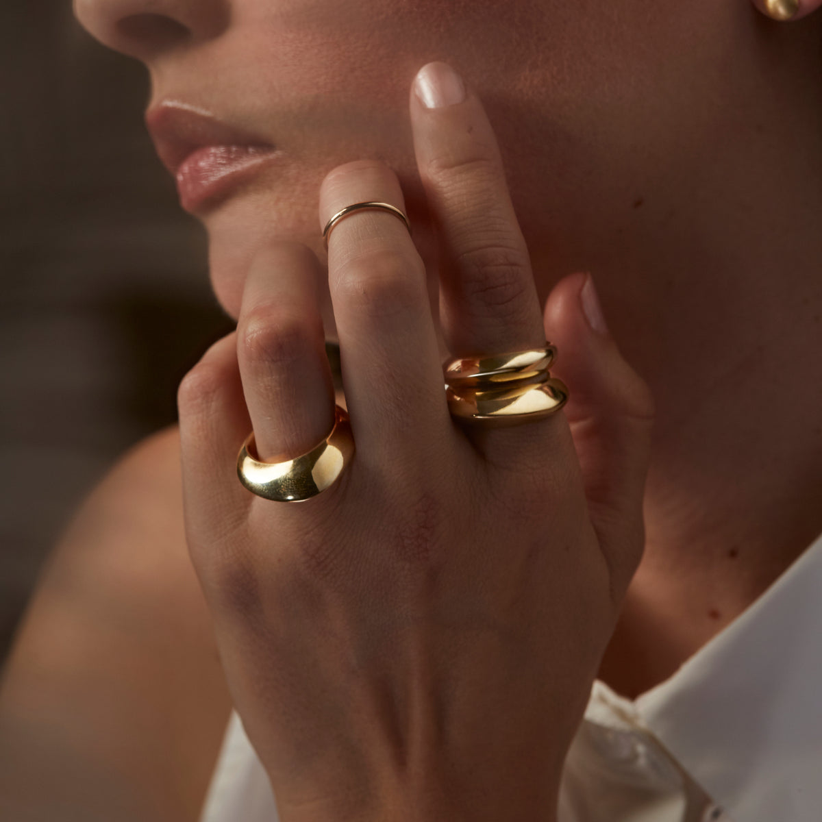 Bronze Peaked Bulbas Ring