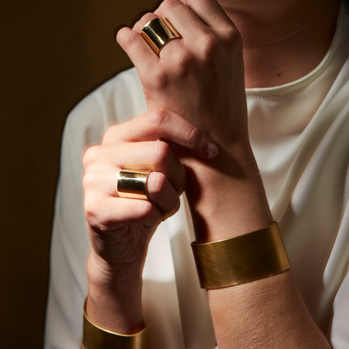 Statement Brass Cuff