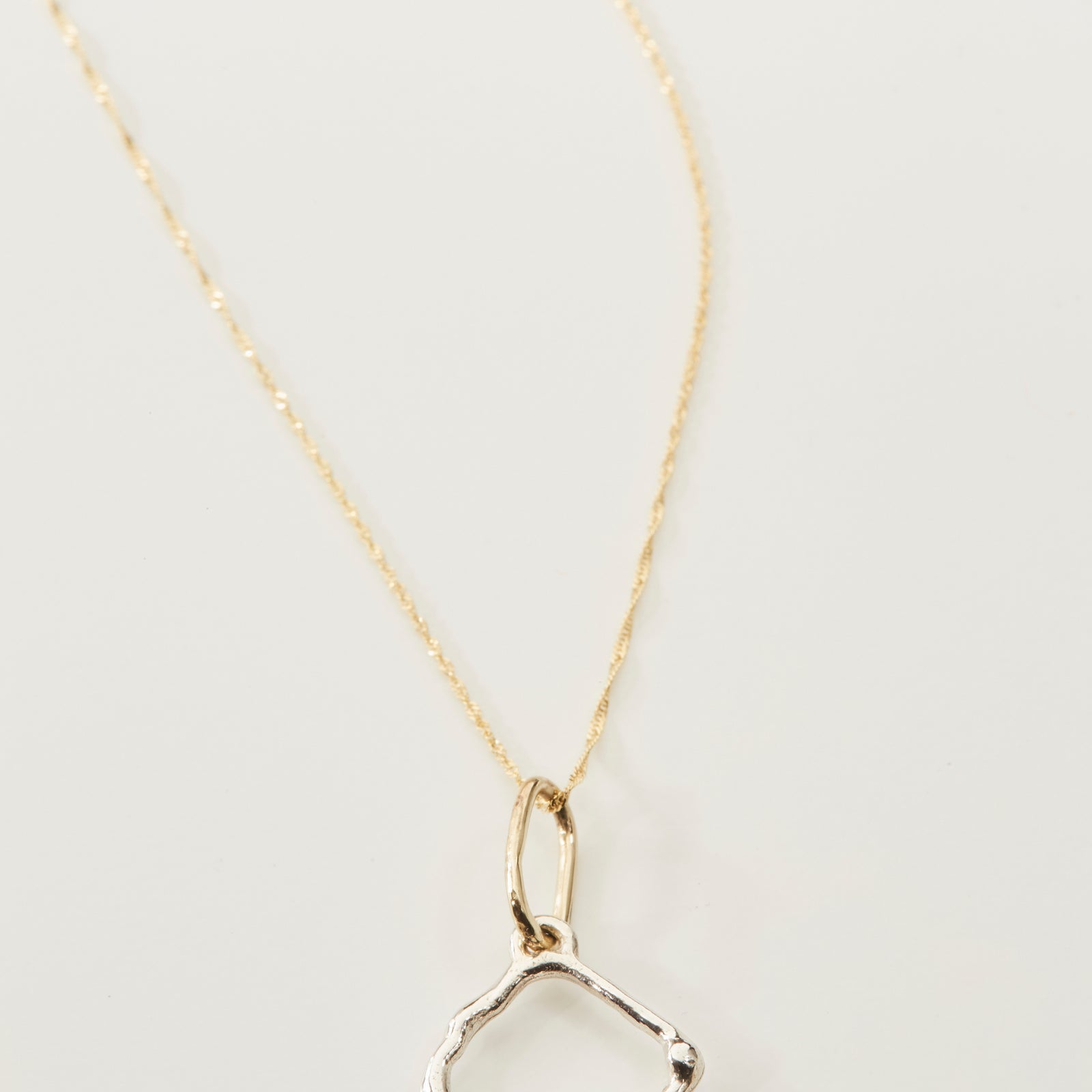 Molten Squared Pendant on Chain