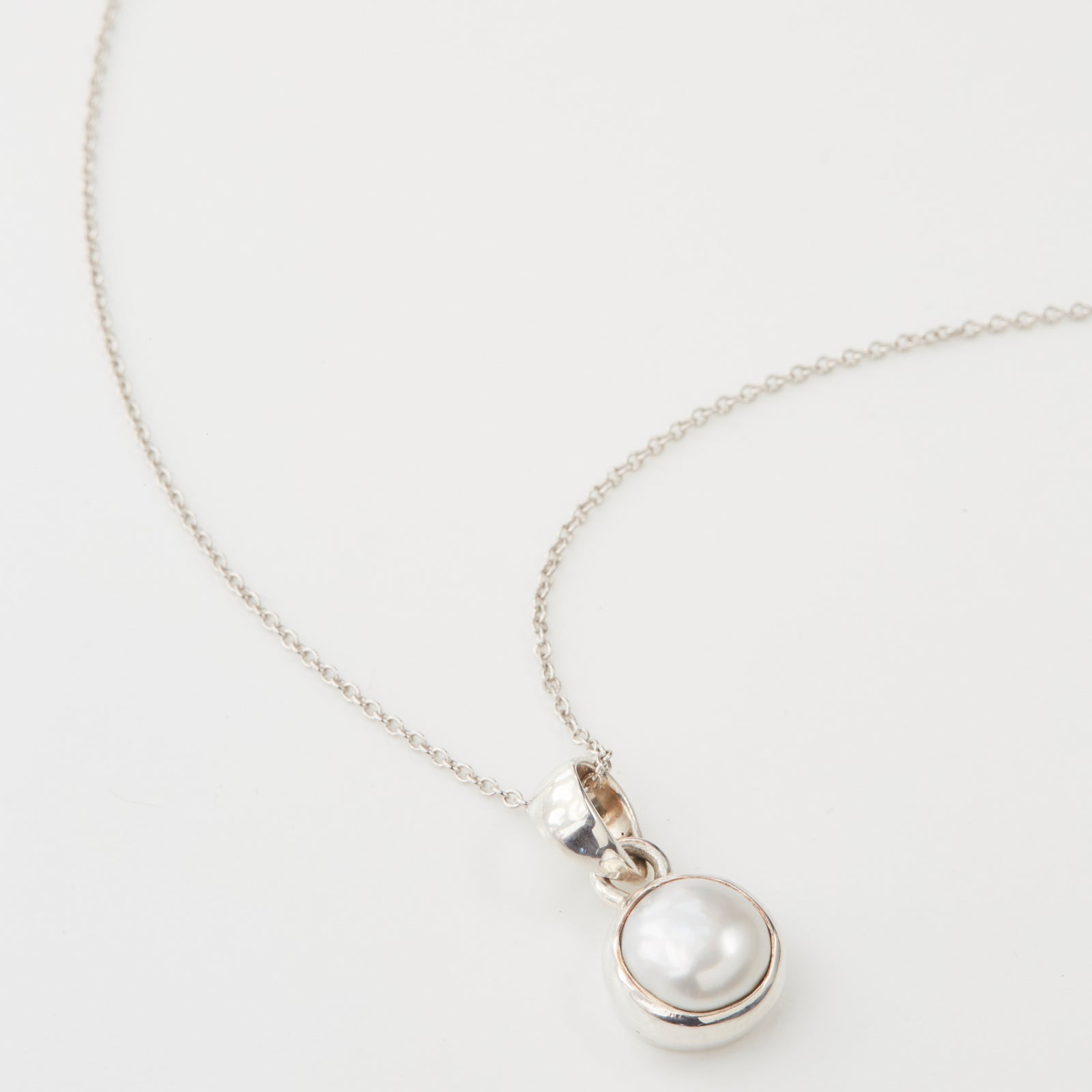 Sterling Silver Pearl Drop