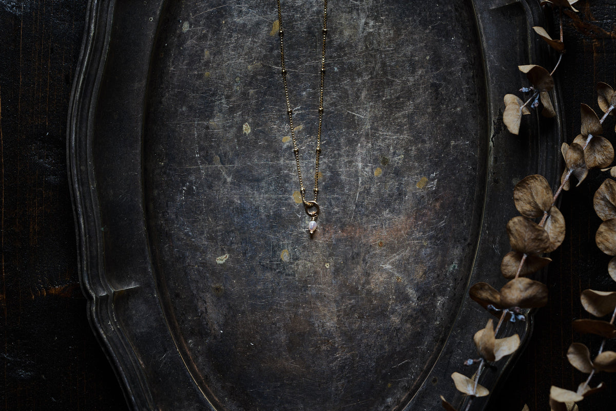 Petite Rice Pearl Necklace